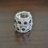 Athena Black and Silver Ring
