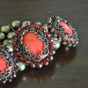 Abigail Vintage Gold and Red Bracelet