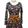 Jennah Midnight Blue Floral Dress