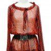 Micah Red Leopard Top