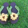 Sunflower Crochet Flip Flop