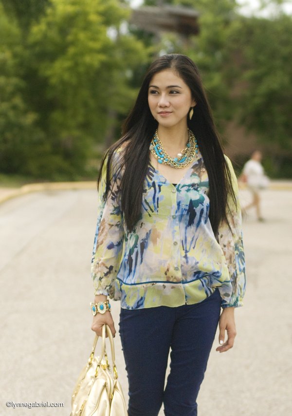 Floral Chiffon Blouse