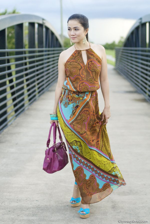 Boston Proper Scarf Print Maxi