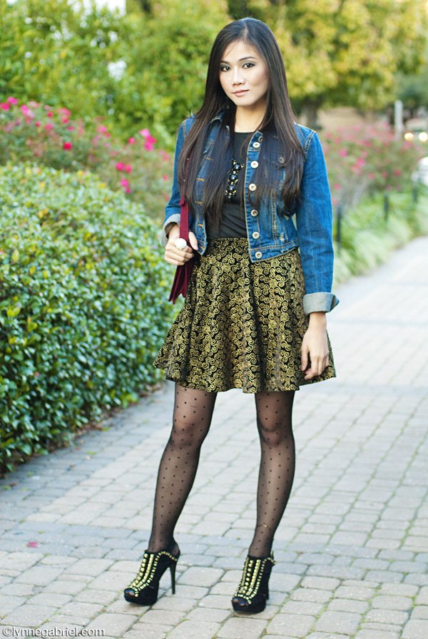 Houston Style Blogger Wears Skater Skirt