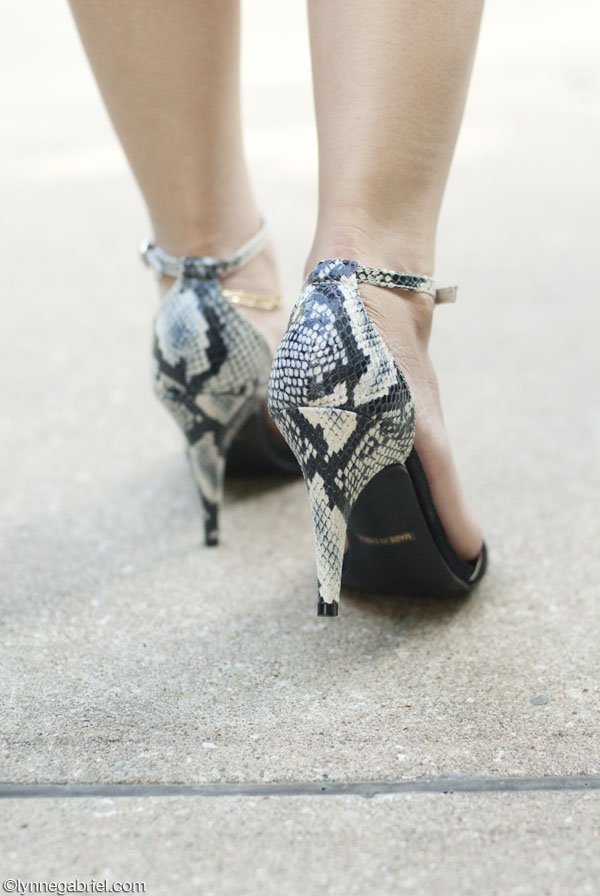 JustFab Ankle Strap Heels