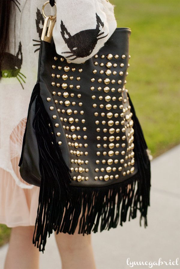 ShoeDazzle Studded Bag
