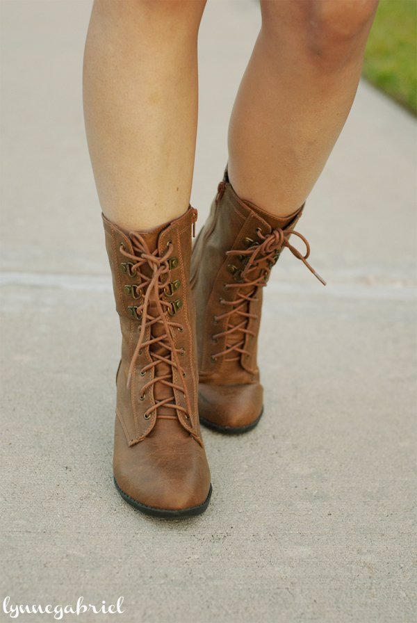 Brown Combat Boots