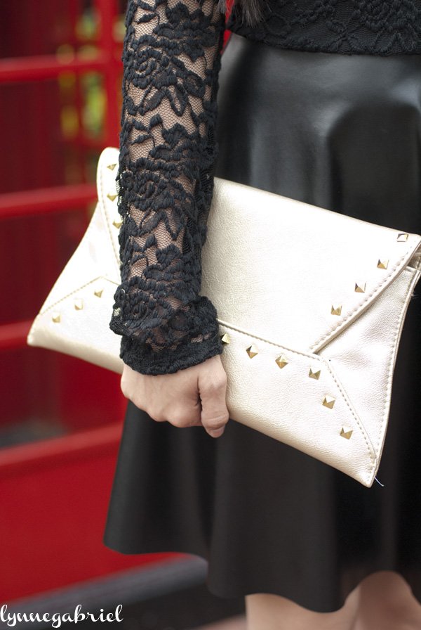 Spiegel Studded Clutch Bag