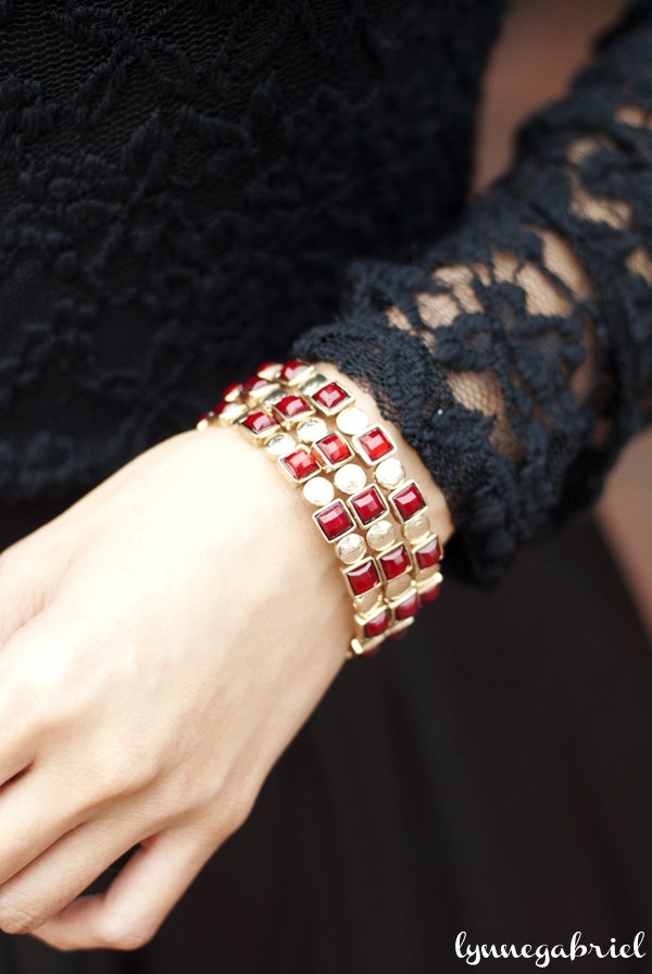 Red and Gold Bracelet