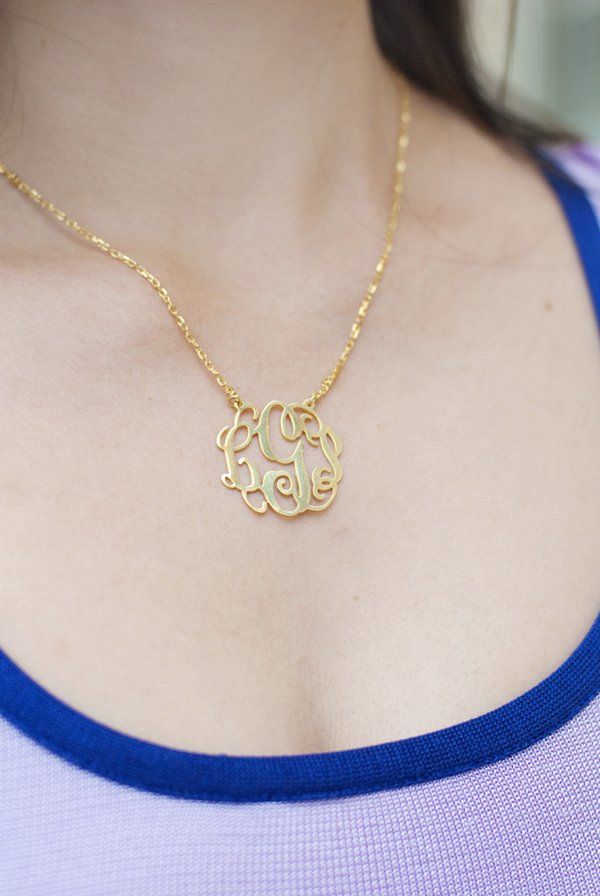 9th Elm Monogram Necklace