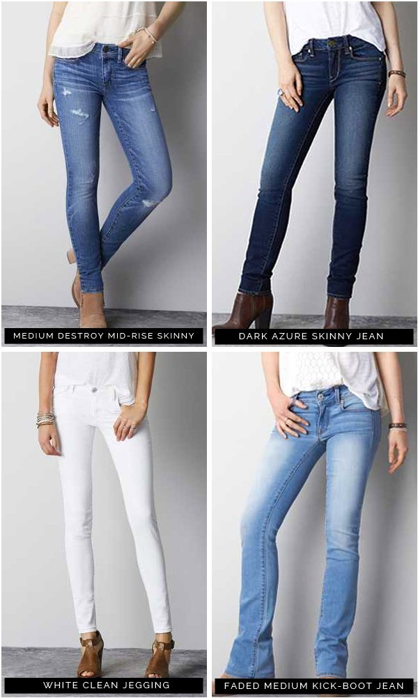 american eagle mid rise skinny jeans