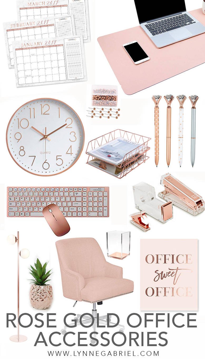 Rose Gold Office Accessories